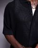 ADPT ADPT crochet shirt in black - 3
