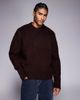 ADPT ADPT fluffy knit sweater in burgundy-Red - 1