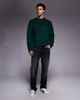 ADPT ADPT fluffy knit sweater in dark green - 2