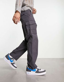 ADPT ADPT loose fit cargo pants in dark gray