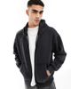 ADPT ADPT oversized hoodie with back print in black acid wash - 2