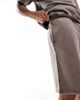 ADPT ADPT oversized sweat shorts in washed beige - part of a set-Neutral - 2