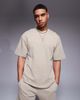 ADPT ADPT oversized t-shirt in washed brown - part of a set - 1