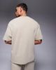 ADPT ADPT oversized t-shirt in washed brown - part of a set - 4