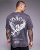 ADPT ADPT oversized T-shirt with back print in washed gray - 3