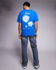 ADPT ADPT oversized t-shirt with dice back print in blue - 2