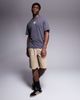 ADPT ADPT oversized T-shirt with gothic text backprint in dark gray - 2