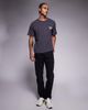 ADPT ADPT oversized t-shirt with identities back and chest prints in washed black-Gray - 2