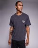 ADPT ADPT oversized t-shirt with identities back and chest prints in washed black-Gray - 3