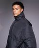 ADPT ADPT padded puffer jacket in dark gray - 4