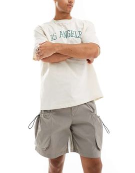 ADPT ADPT technical cargo short in beige-Neutral