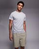 ADPT ADPT texture shorts in khaki-White - 1