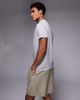 ADPT ADPT texture shorts in khaki-White - 3