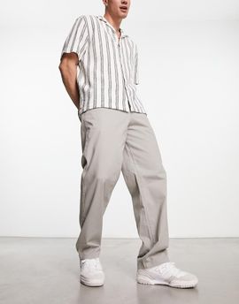 ADPT ADPT wide fit chinos in light gray