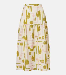Adriana Degreas Adriana Degreas Balearic printed midi skirt