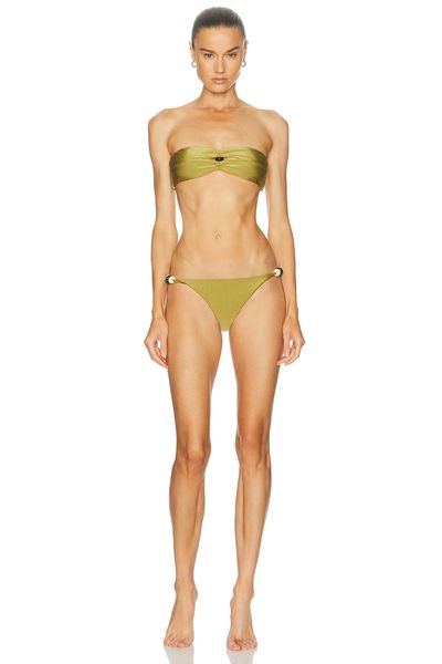 ADRIANA DEGREAS ADRIANA DEGREAS Bandeau Beaded Bikini Set