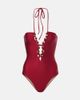 Adriana Degreas Adriana Degreas Beaded halterneck swimsuit - 1