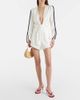 Adriana Degreas Adriana Degreas Bicolor linen-blend Bermuda shorts - 2