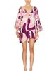ADRIANA DEGREAS ADRIANA DEGREAS Bold Floral Puff Sleeve Mini Dress - 1