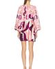 ADRIANA DEGREAS ADRIANA DEGREAS Bold Floral Puff Sleeve Mini Dress - 4
