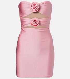 Adriana Degreas Adriana Degreas Cutout floral-appliquÃ© minidress