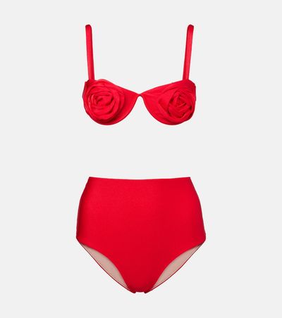 Adriana Degreas Adriana Degreas Floral-appliqué bikini