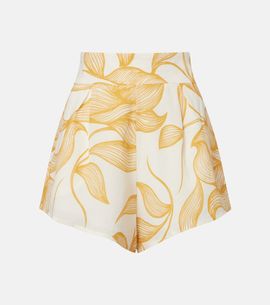 Adriana Degreas Adriana Degreas Foliage printed wide-leg shorts