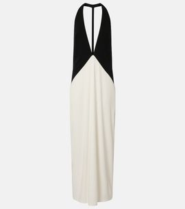 Adriana Degreas Adriana Degreas Halterneck jersey maxi dress