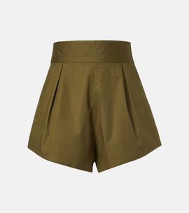 Adriana Degreas Adriana Degreas Pleated cotton-blend shorts