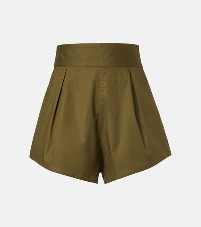 Adriana Degreas Adriana Degreas Pleated cotton-blend shorts