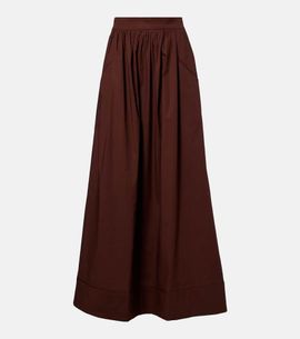 Adriana Degreas Adriana Degreas Pleated cotton maxi skirt