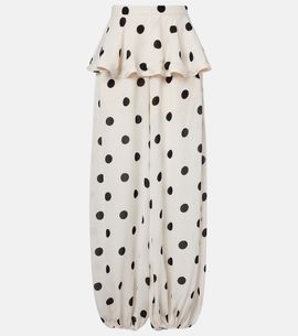Adriana Degreas Adriana Degreas Polka-dot balloon pants