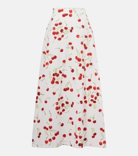 Adriana Degreas Adriana Degreas Printed cotton high-rise maxi skirt