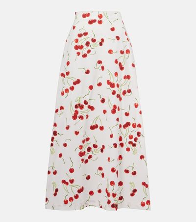Adriana Degreas Adriana Degreas Printed cotton high-rise maxi skirt