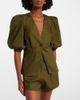 Adriana Degreas Adriana Degreas Puff-sleeve cotton-blend top - 2