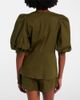 Adriana Degreas Adriana Degreas Puff-sleeve cotton-blend top - 4