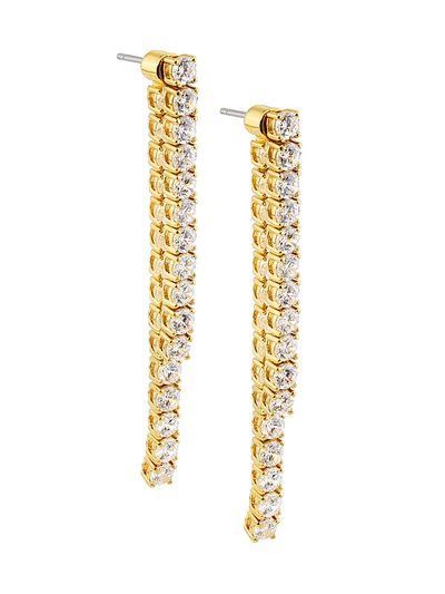 Adriana Orsini Women's Cubic Zirconia Linear Drop Tennis Earrings