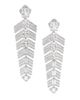 Adriana Orsini Women's Ear Candy Rhodium-Plated & Cubic Zirconia Feather Drop Earrings - 1