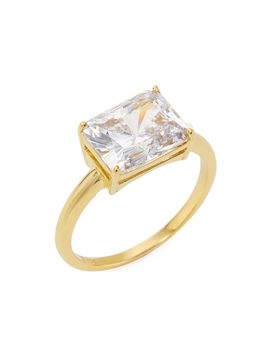 Adriana Orsini Women's Elevate 18K-Gold-Plated & Cubic Zirconia Ring