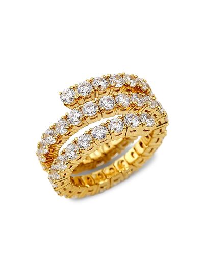 Adriana Orsini Women's Flex Cubic Zirconia Wrap Ring