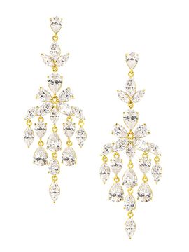 Adriana Orsini Women's Galore 18K Gold-Plated & Cubic Zirconia Chandelier Earrings