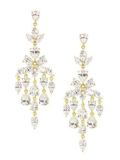 Adriana Orsini Women's Galore 18K Gold-Plated & Cubic Zirconia Chandelier Earrings