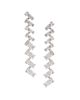 Adriana Orsini Women's Gwen Rhodium-Plated & Cubic Zirconia Herringbone Drop Earrings - 1