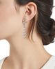 Adriana Orsini Women's Gwen Rhodium-Plated & Cubic Zirconia Herringbone Drop Earrings - 2