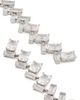 Adriana Orsini Women's Gwen Rhodium-Plated & Cubic Zirconia Herringbone Drop Earrings - 3