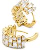 Adriana Orsini Women's Jazz Deco 18K Gold-Plated & Cubic Zirconia Huggie Hoops - 3