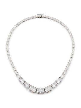 Adriana Orsini Women's Naomi Rhodium-Plated & Cubic Zirconia Collar Necklace