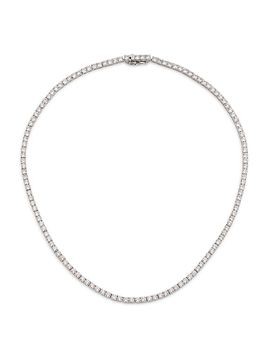 Adriana Orsini Women's Perfect Rhodium-Plated & Cubic Zirconia Tennis Necklace