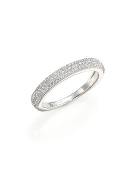 Adriana Orsini Women's Rhodium-Plated Pavé Band