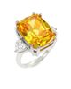 Adriana Orsini Women's Saffron Rhodium-Plated & Cubic Zirconia Ring - 5
